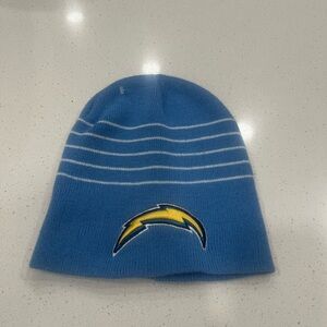 Kids baby blue San Diego chargers beanie